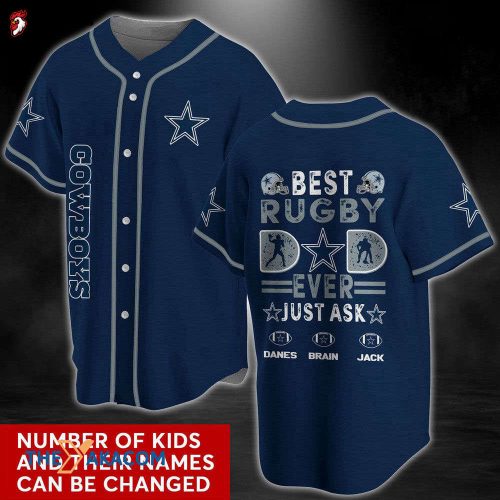 Personalized Dallas Cowboys Unique Gifts NFL Custom Name Baseball Jersey Shirt