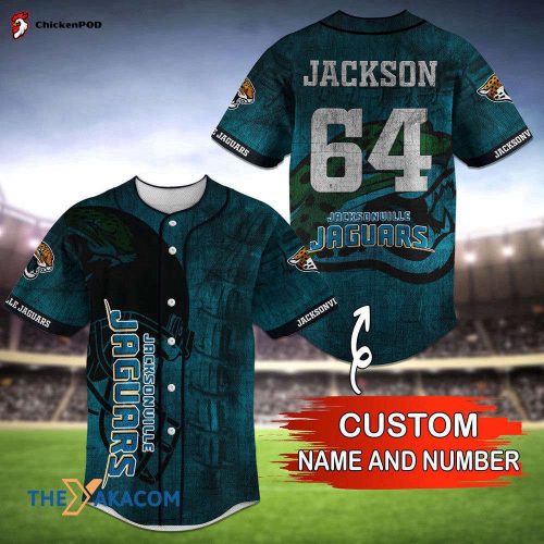 Personalized Jacksonville Jaguars Best Gift Ideas NFL Personalized Custom Name Baseball Jersey Shirt