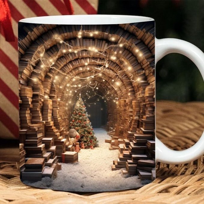 Creative 3D Library Bookshelf Mug Ceramic Book Lovers Coffee Mug