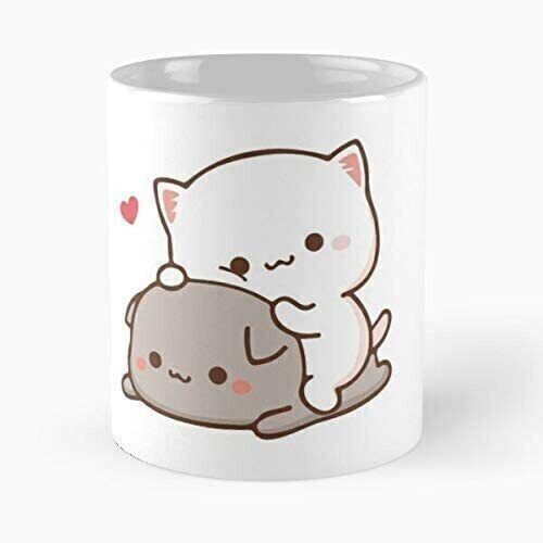 Kitty Kawaii Cute Romantic Peach Cat Goma Mochi Best Mug