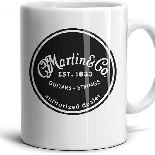 White Ceramic 11 Oz Mugs Coffee Mugs C F Martin Guitar Black Cut Gift For Family