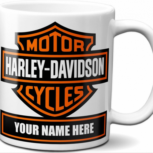 Personalized Harley Davidson Coffee Mug, Christmas Gift, Fathers Day Gift 11oz