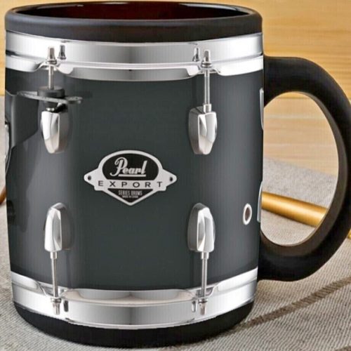 Black Pearl Drum Mugs, Mug Drum, Drummer Mug, Drum Mug Gift 11oz