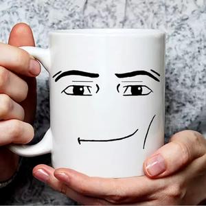 MAN FACE Mug, Funny Gamer Mug, Birthday Mug Novelty Coffee Mug