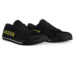 Airport Destinations LONDON (Black) – Low Top Canvas Shoes