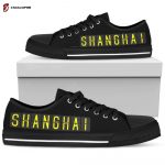 Airport Destinations SHANGHAI – Low Top Canvas Shoes For Men Women