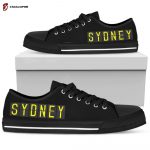 Airport Destinations SYDNEY (Black) – Low Top Canvas Shoes