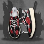 Akatsuki Cloud Shoes Black Naruto Anime Yeezy Sneaker For Fans