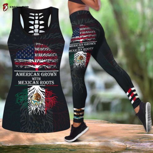 American Grown With Mexican Roots Combo Tank Top + Legging