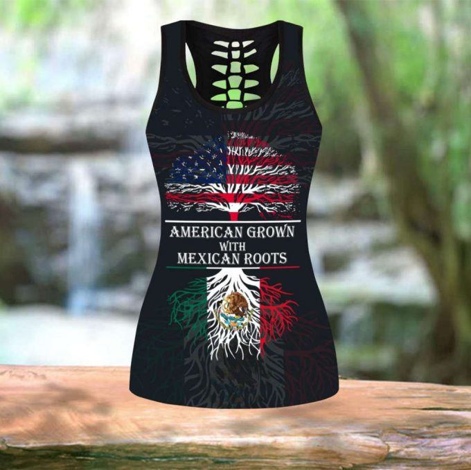 American Grown With Mexican Roots Combo Tank Top + Legging