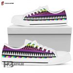 Animal Skin Aztec Rainbow Low Top Canvas Shoes For Men Women