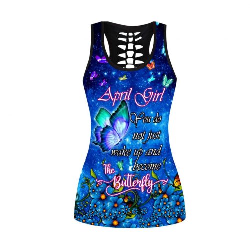 April Girl Butterfly Combo Tank Top + Leggings