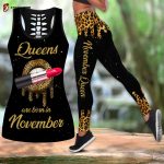 Are Born In November Combo Tank Top + LeggingLeggingsS