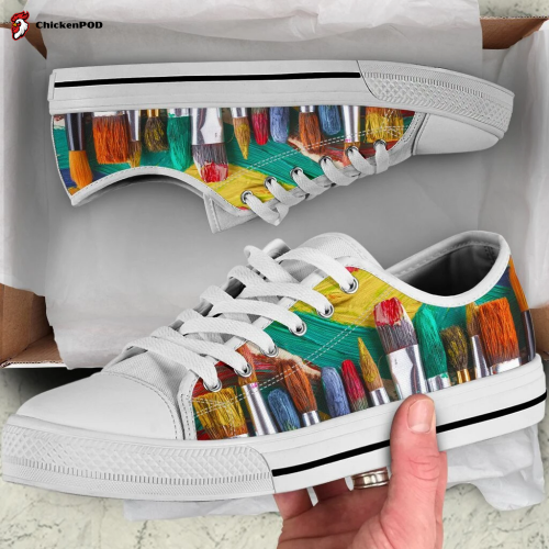 Art teacher low top shoes.