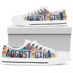 August Girl Low Top Shoes Gift for Men Women White