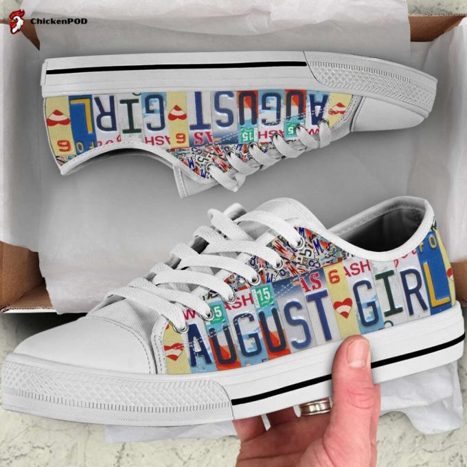 August Girl Low Top Shoes Gift For Men Women White