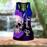 August Girl- Skull And Butterfly  Combo Tank Top + LeggingLeggings