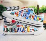 Autism Mom Unbreakable Low Top Shoes Gift for Men Women