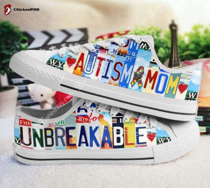 Autism Mom Unbreakable Low Top Shoes Gift For Men Women