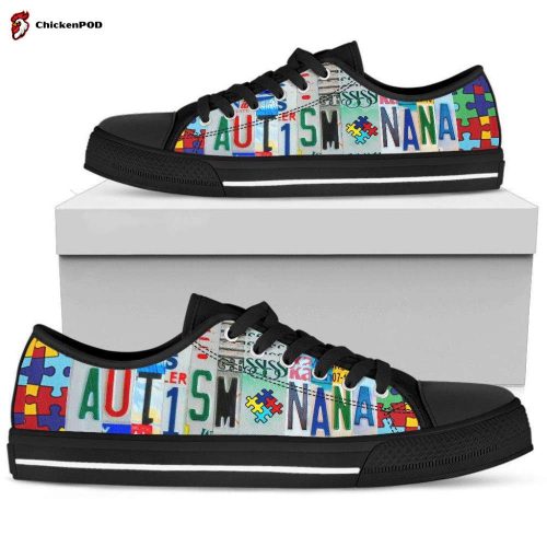 Autism Nana Low Top Shoes Gift for Men Women