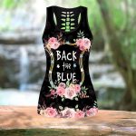 Back The Bue Combo Tank Top + Legging