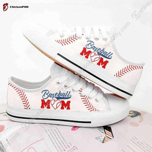 Baseball Mom Low Top Shoes Gift for Men Women