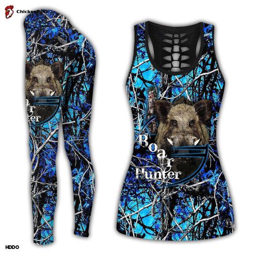 Boar Hunting Blue Camo Combo Tank Top + Legging