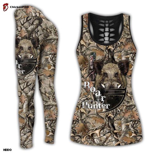 Boar Hunting Camo Orange Combo Tank Top + Legging