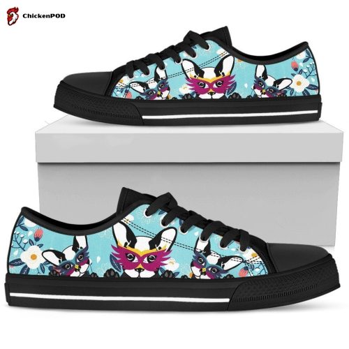 Boston Terrier Women’s Low Top Shoes