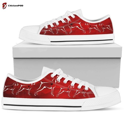 Boxer Red Love Women’s Low Top Shoes