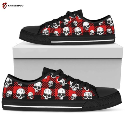 Caro skull pattern low top shoes