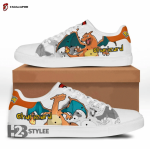 Charizard Fire Pikachu Pokemon Anime Manga Low Top Canvas Shoes For Men Women