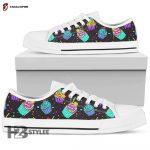 Colorful Cupcake Pattern Low Top Canvas Shoes For Men Women