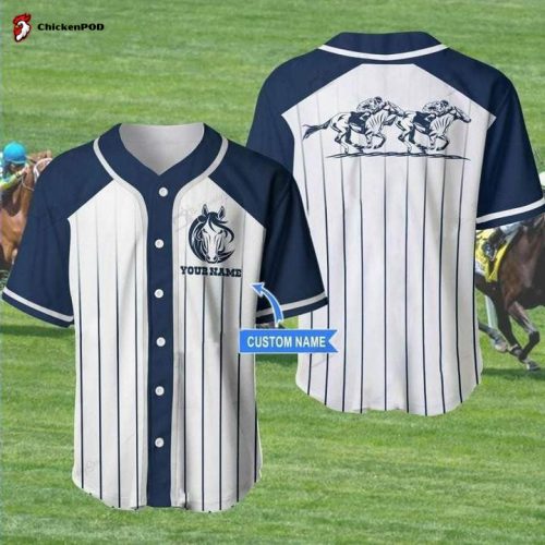 Custom Cosplay Horse Racing Baseball Tee Jersey Shirts 3D