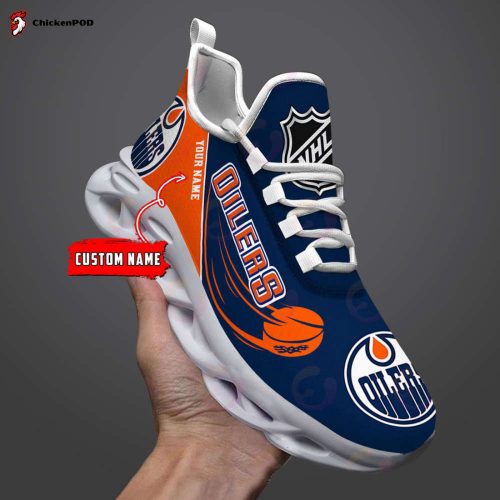 Custom Name NHL Edmonton Oilers Personalized Max Soul Shoes, Sneakers