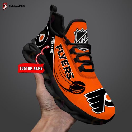 Custom Name NHL Philadelphia Flyers Personalized Max Soul Shoes, Sneakers