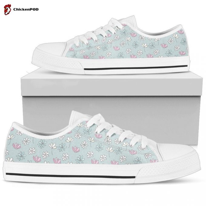 Cute Flowers Women’S Low Top Shoes