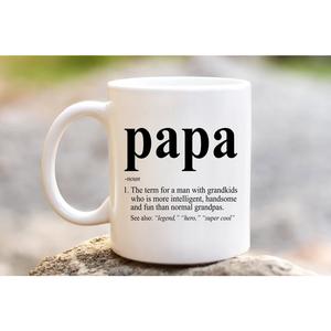 Papa Definition Coffee Mug, Papa Definition, Papa Defined, Funny Birthday Gift, deas for Grandpa Fat