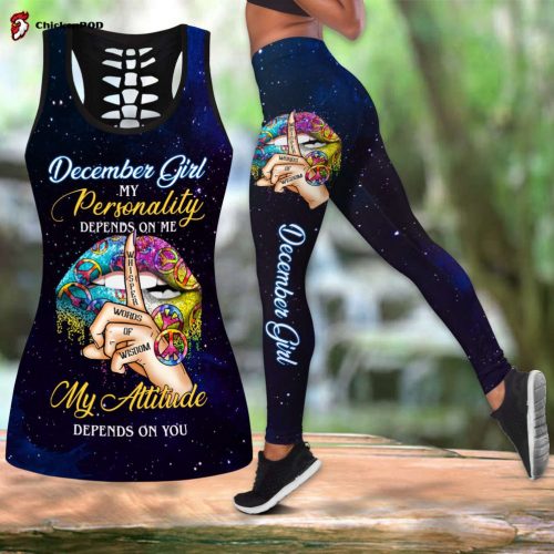 DecemberPersonality Depends On Me My Attitude Depends On You Combo Tank Top + Legging