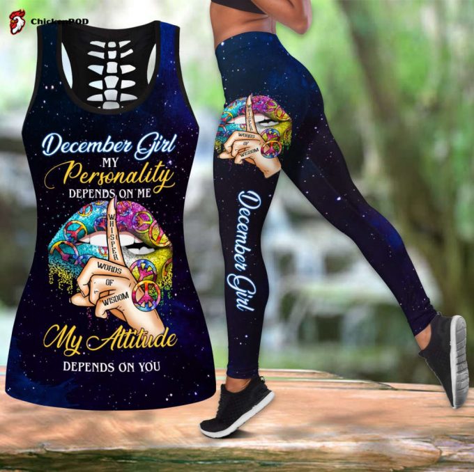 Decemberpersonality Depends On Me My Attitude Depends On You Combo Tank Top + Legging