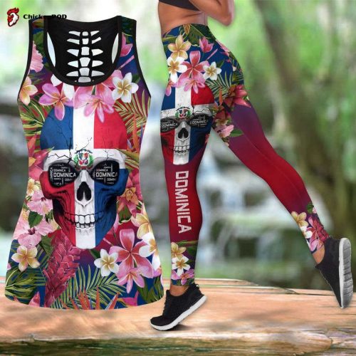 Dominican Republic Flower Combo Tank Top + Legging