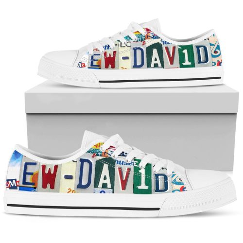 EW DAVID BLACK LOW TOP SHOES