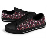 Floral Blush Pastel Roses Peonies – Low Top Shoes Gift for Men Women