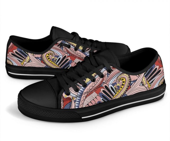 Funky Patterns (Pink) – Low Top Canvas Shoes