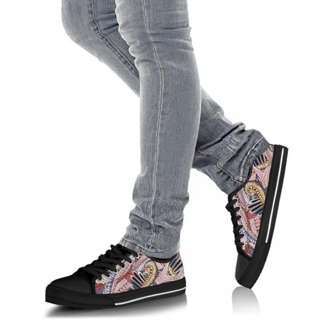 Funky Patterns (Pink) – Low Top Canvas Shoes