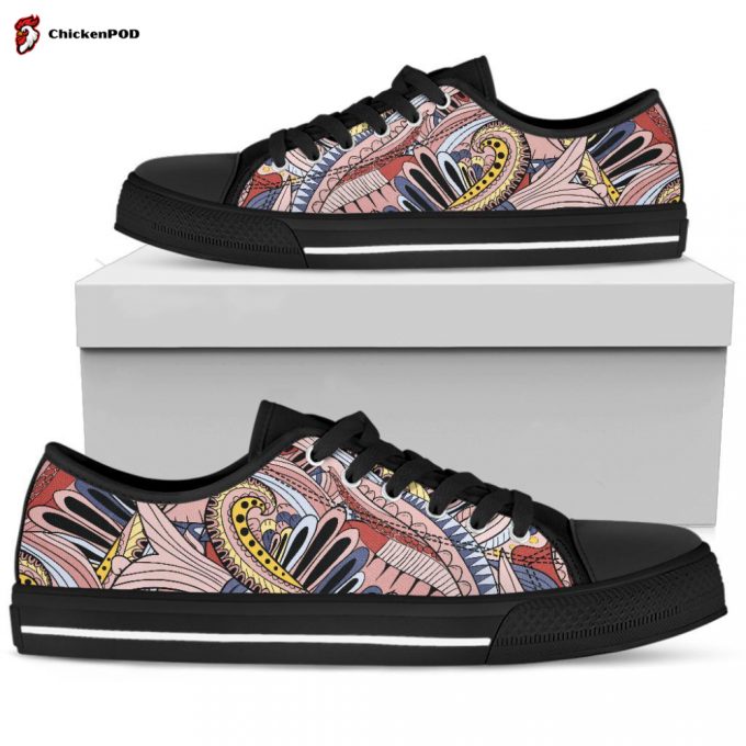 Funky Patterns (Pink) – Low Top Canvas Shoes