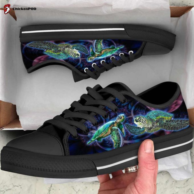 Galaxy Turtle Low Top Shoes Gift For Men Women