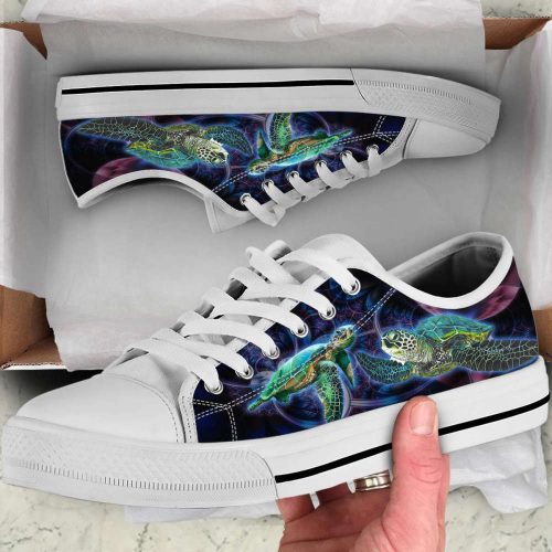 Galaxy Turtle Low Top Shoes Gift for Men Women