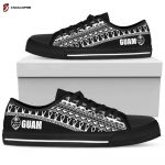 Guam Low Top Shoes Gift for Men Women – Latte Stone Black White –