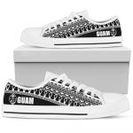 Guam Low Top Shoes Gift for Men Women – Latte Stone Black White –